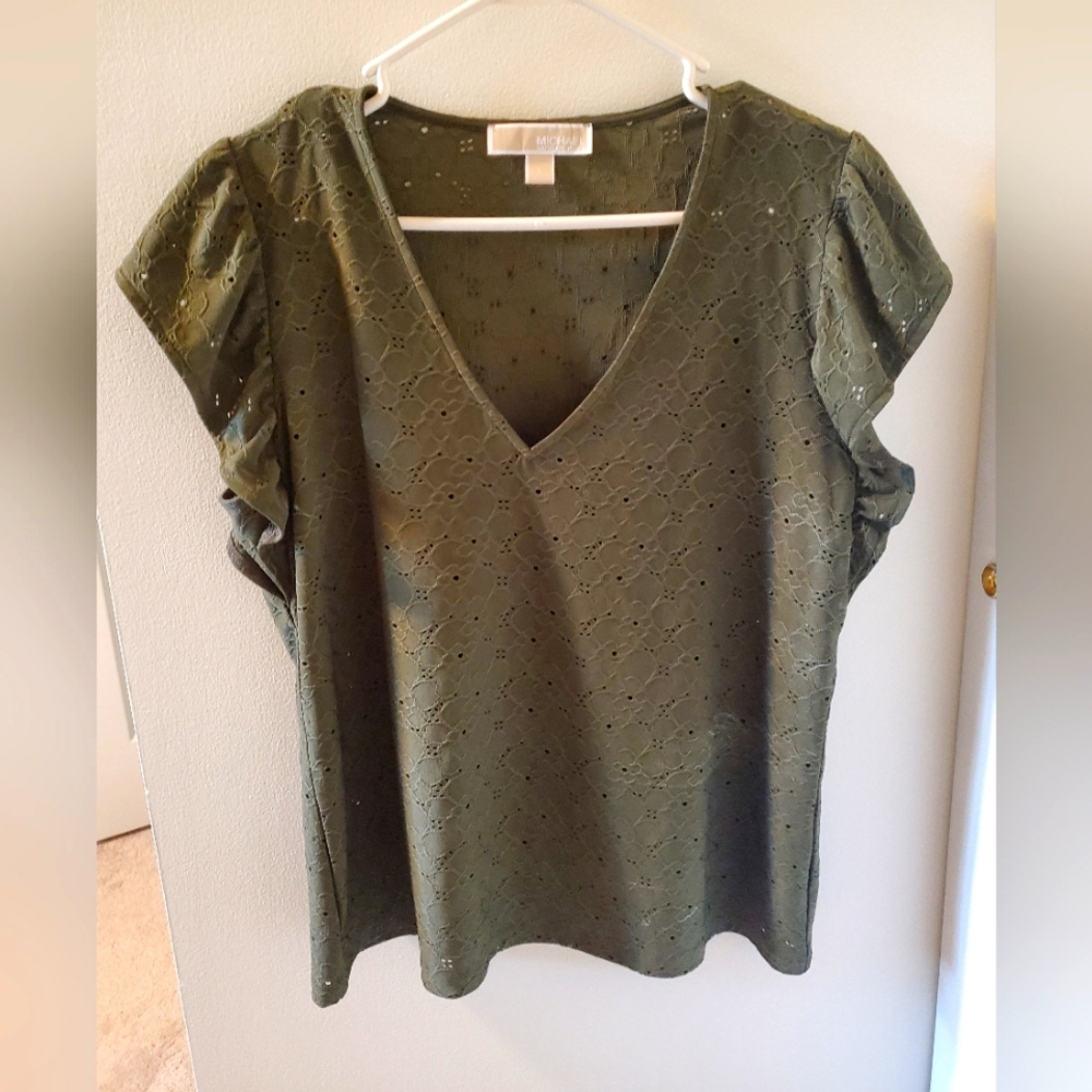Michael Kors flutter sleeve top